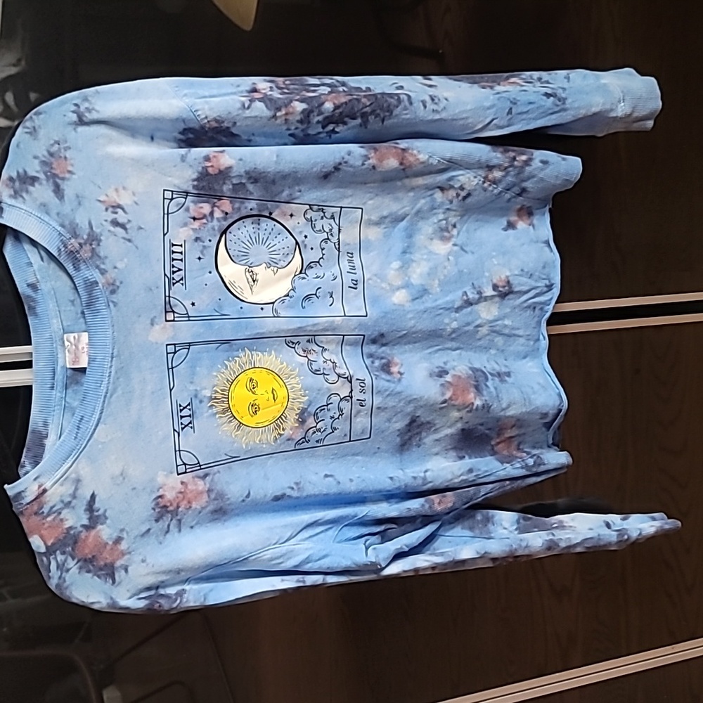Women's Tie Dye Sun & Moon Long Sleeve